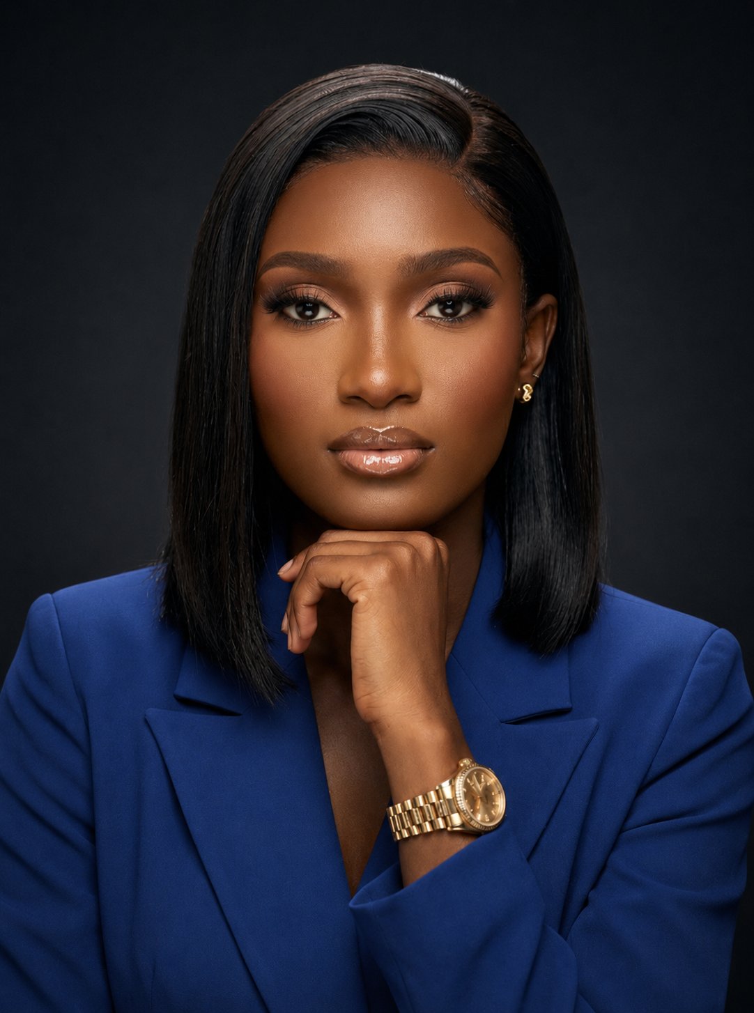 Motunrayo Akinsete in a blue blazer